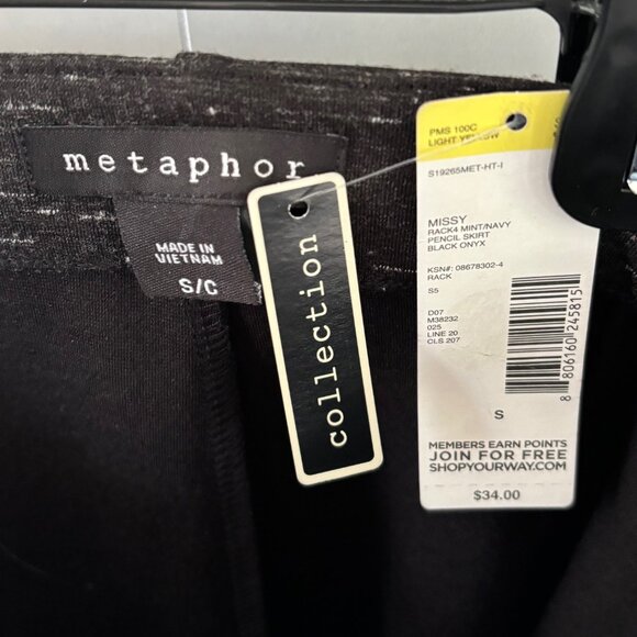 2/$16 Metaphor Onyx Melanage Pencil Skirt - Small - NWT - Picture 5 of 6